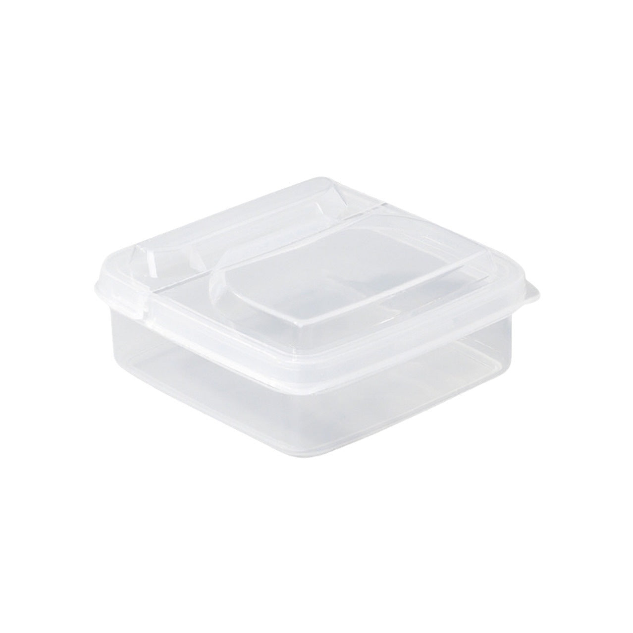 Hinged-lid food preserver container